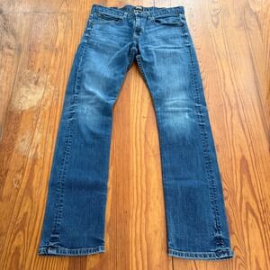 Lee Jeans Men's 32x30 Straight Fit Blue Wash Denim Pants
